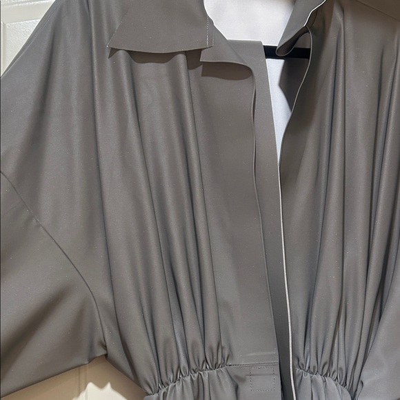 NWT Norma Kamali Gray Mini Dress - Picture 4 of 7